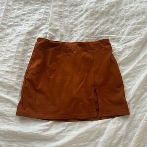 Urban Outfitters mini copper/orange mid rise skirt
